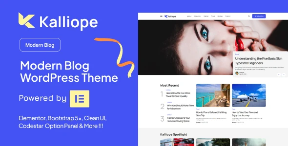Kalliope – Modern Blog WordPress Theme